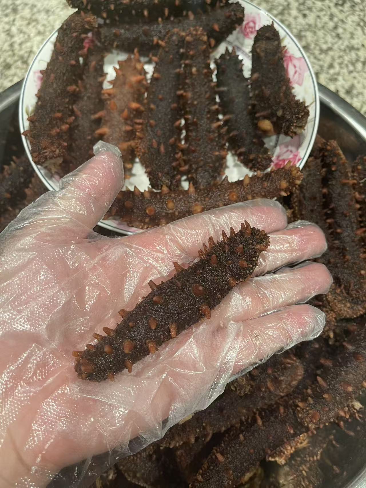 半干鲜煮红刺参